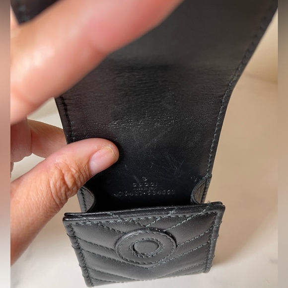 🖤 GUCCI BLACK MARMONT MATELASSE CIGARETTE/ LIPSTICK CASE - Picture 10 of 12